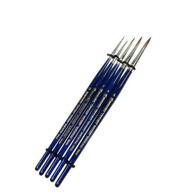 Speedball Speedball Art Products Escoda Optimo Series Watercolor Wallet Brush Set, Pure Kolinsky 