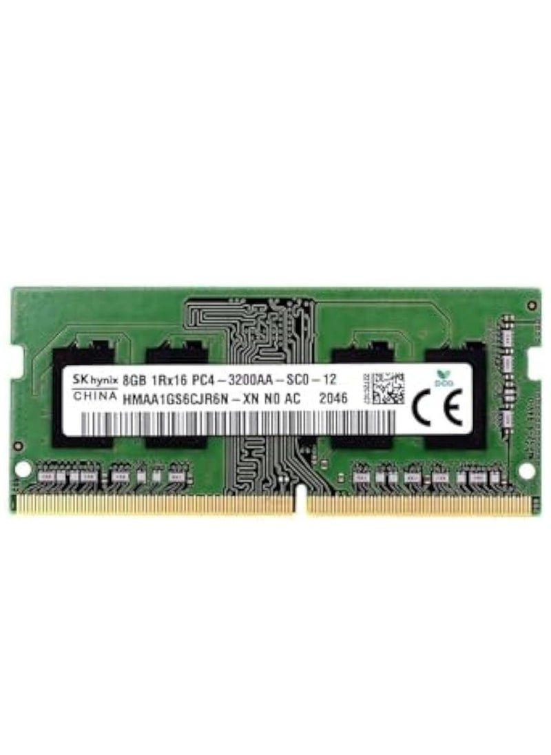 SK Hynix SK Hynix DDR4 3200 PC4 1Rx16 HMAA1GS6CJR6N-XN SO-DIMM Memory RAM for Dell, HP, Lenovo and other laptop systems, 8.0 GB  - Image 1