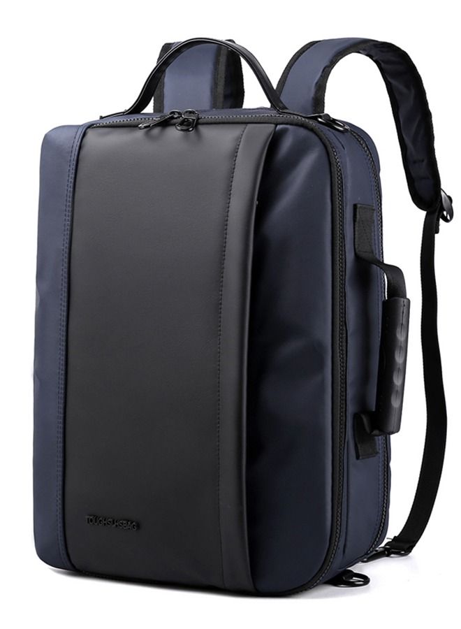 1205 15.6-Inch Nylon Laptop Large Capacity Backpack Bag Multifunction Waterproof, Blue - Image 1