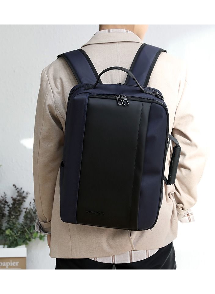1205 15.6-Inch Nylon Laptop Large Capacity Backpack Bag Multifunction Waterproof, Blue - Image 2