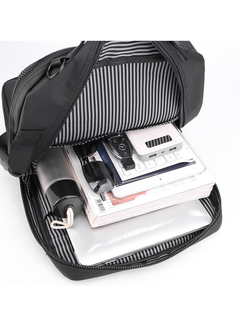 1205 15.6-Inch Nylon Laptop Large Capacity Backpack Bag Multifunction Waterproof, Blue - Image 4