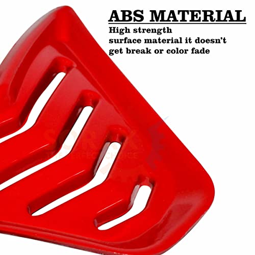 Sorax Front Nose Air Intake Cover Filter Nose Grill Protect from Dust for Yamaha R15 V3 (Red) - Image 3