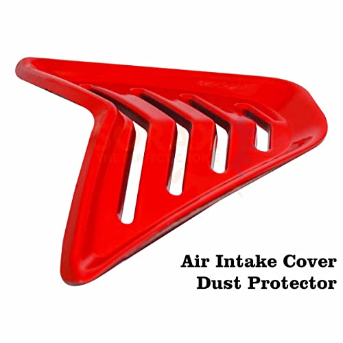 Sorax Front Nose Air Intake Cover Filter Nose Grill Protect from Dust for Yamaha R15 V3 (Red) - Image 4