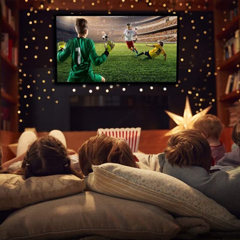 Vilro Large Projector Screen 150 Inch of Matte White Material 16:9 Projection Movies Screen Outdoor Projection Screen for Church School Home Indoor 1.6 Gain-(Width 332 cm x 187 cm Height) - Image 3