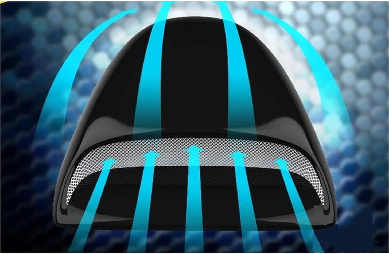 Car Air Flow Intake Hood Scoop Vent Bonnet Decorative Covers Racing Style Gloss Black Compatible with BMW Audi Benz Focus Mk2 Passat B5 4x4 - Image 4