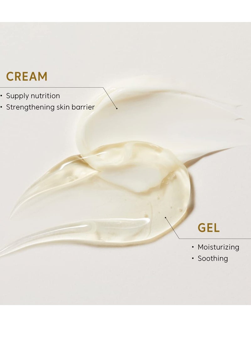 THANKYOU FARMER THANKYOU FARMER Rice Pure Gel and Cream, Nourishing Exclusive Korean Rice Extract, Dermatologist Tested, Ceramide, Korean Moisturizer for Dry Skin, Fragrance-Free, 2.81 fl.oz (80ml)  - Image 3