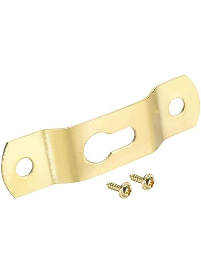 لوحات التعليق بالمفتاح الذهبي 49 مم × 13 مم مع مسامير لإطارات الصور 20 قطعة - Image 1