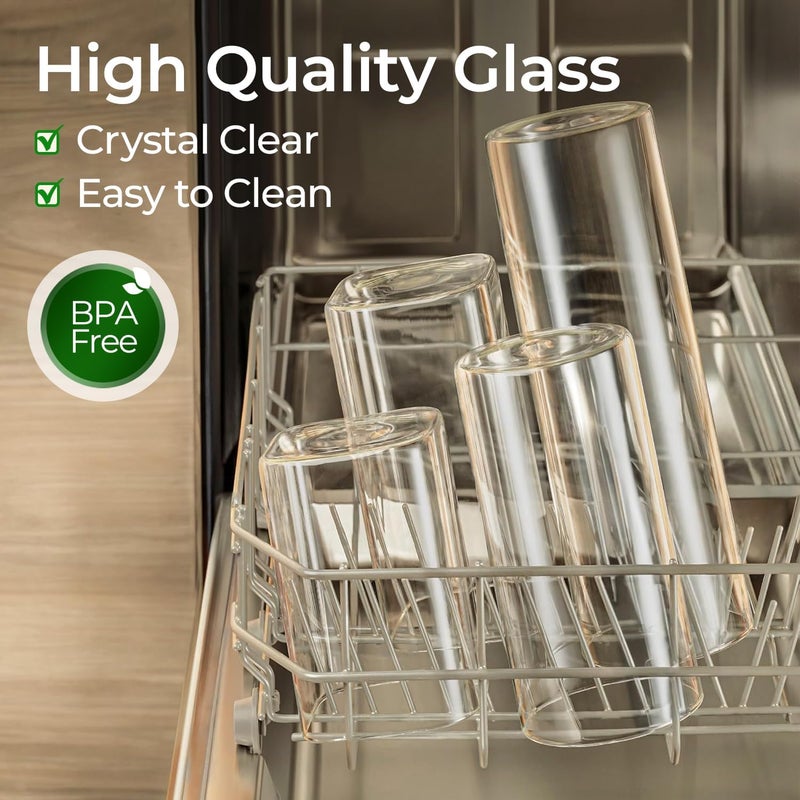 ComSaf Glass Jars with Lids, 750 ml, 6 Glass Jars with Lids, Suitable for Almonds, Filled Candy, Mini Biscuits - Image 4