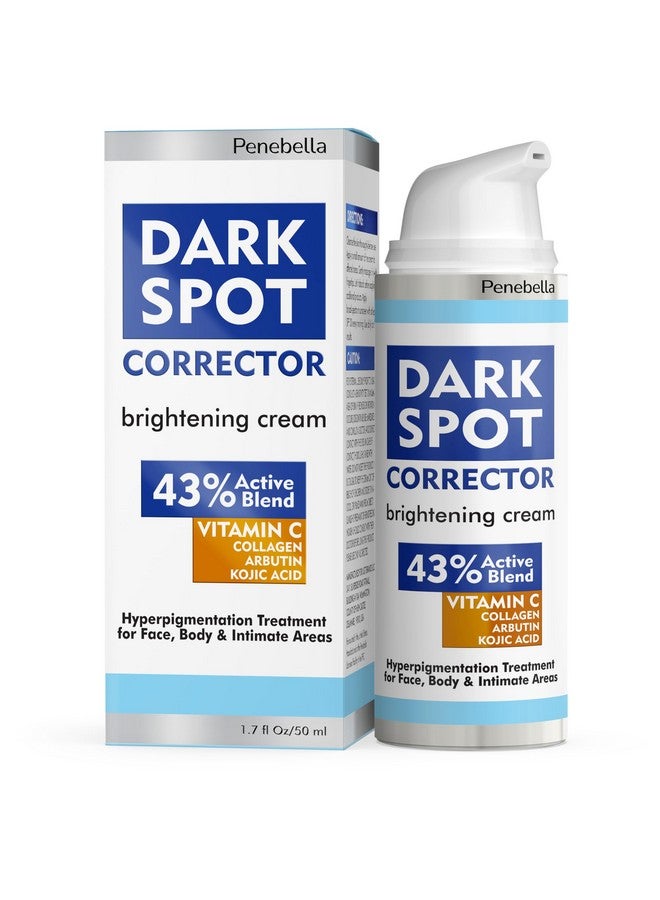PENEBELLA Dark Spot Remover for Face and Body - 43% Active Ingredients Blend with Vitamin C, Niacinamide, Collagen - Skin Lightening Cream for Women and Men - Dark Spot Corrector - Brightening Cream - Image 1