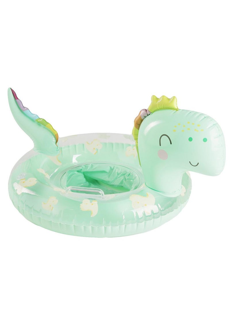 Y&D Baby Swimming Float Ring with Seat, Inflatable Children Waist Float Ring, Baby Free Swimming Ring, Safe and Durable, Pool Tool for The Age of 1-5 Years Kids,Green-D 