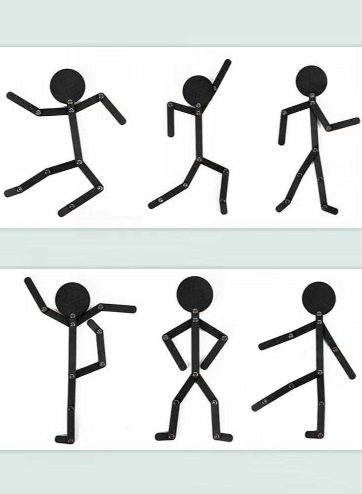 Montessori Material DIY Puzzle Toys Sporty Pose with 24 Cards for Children Intelligence Early Educational Toy - Image 3