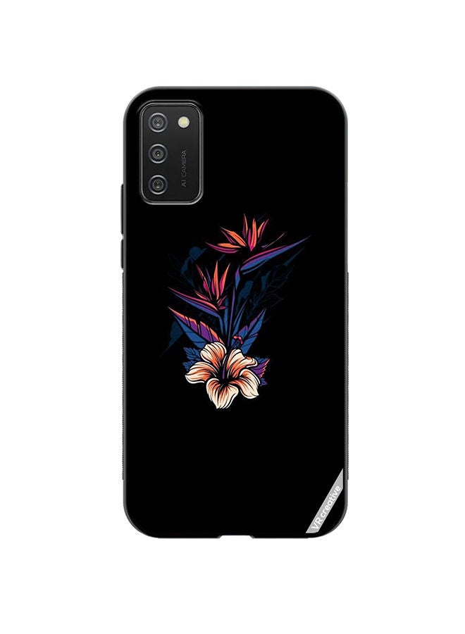 VR CREATIVE Protective Case Cover For Samsung Galaxy A03s Flower Design Multicolour - Image 1