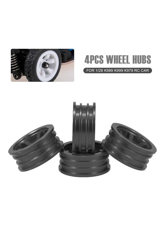 NIBEMINENT 4-Piece Metal Wheel Hub 1/28 RC Car Kit Set  - Image 1