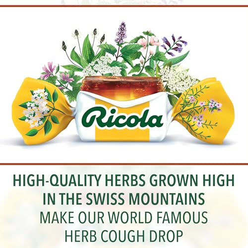 Ricola ريكولا حبوب السعال الخالية من السكر بالأعشاب السويسرية، 45 حبة، مثبط للسعال وقطرات مهدئة للحلق بمكونات طبيعية من المنثول، طعم لذيذ لتخفيف السعال وأعراض تهيج الحلق - Image 3