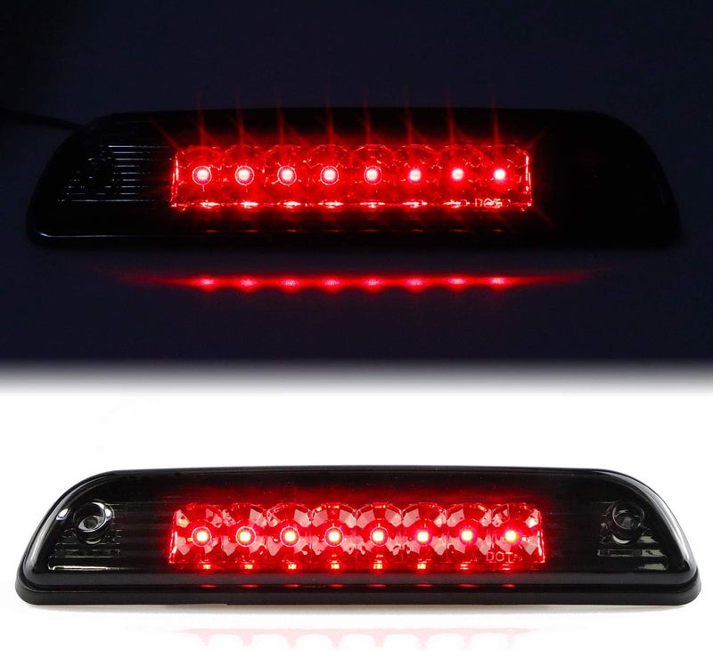 Tresound for 1995-2023 Toyota Tacoma 3rd Third Brake Light High Mount Stop Light, 2016-2023 Fit for Extended Cab Pickup Model Only (Chrome + Smoke Lens) - Image 1
