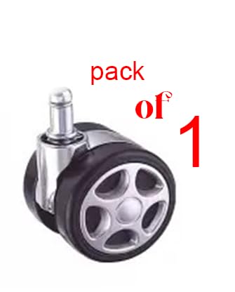 NGFC - SITTING ENVIRONMENT SOLUTIONS NGFC Heavy Duty Alloy PIN Twin Caster Wheels for Revolving Chairs Compatible with all Office and Swivel Furniture Pack of 1 - Image 4
