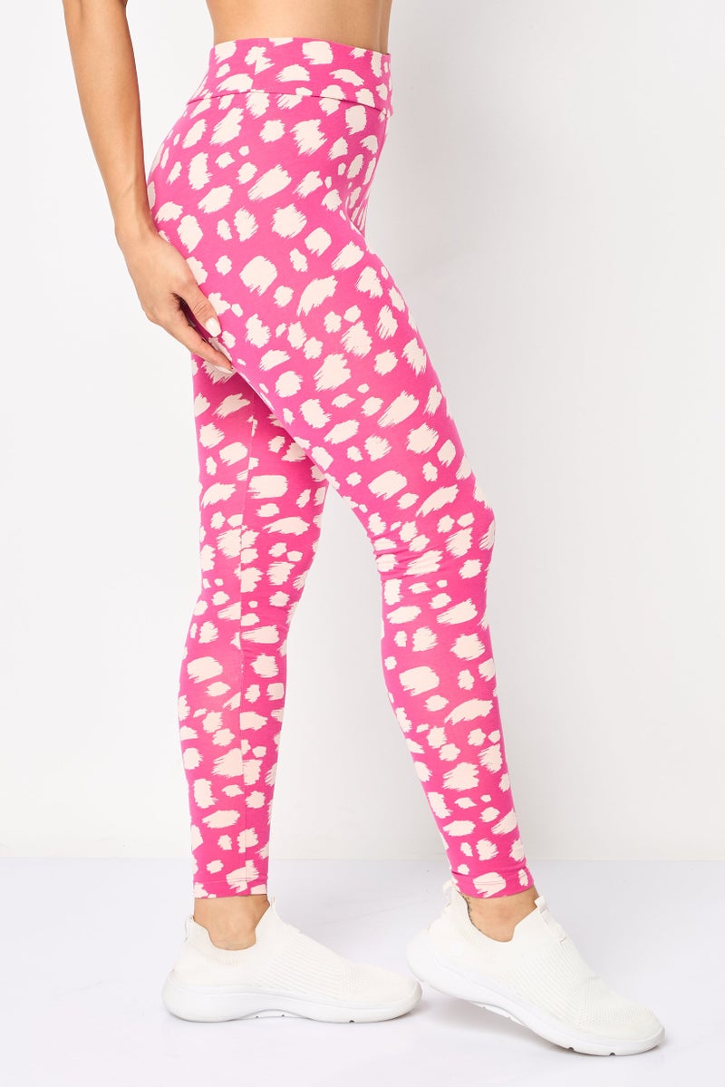 PUMA Women Sportswear Fit Animal Print Training Leggings, Multicolor - Image 4