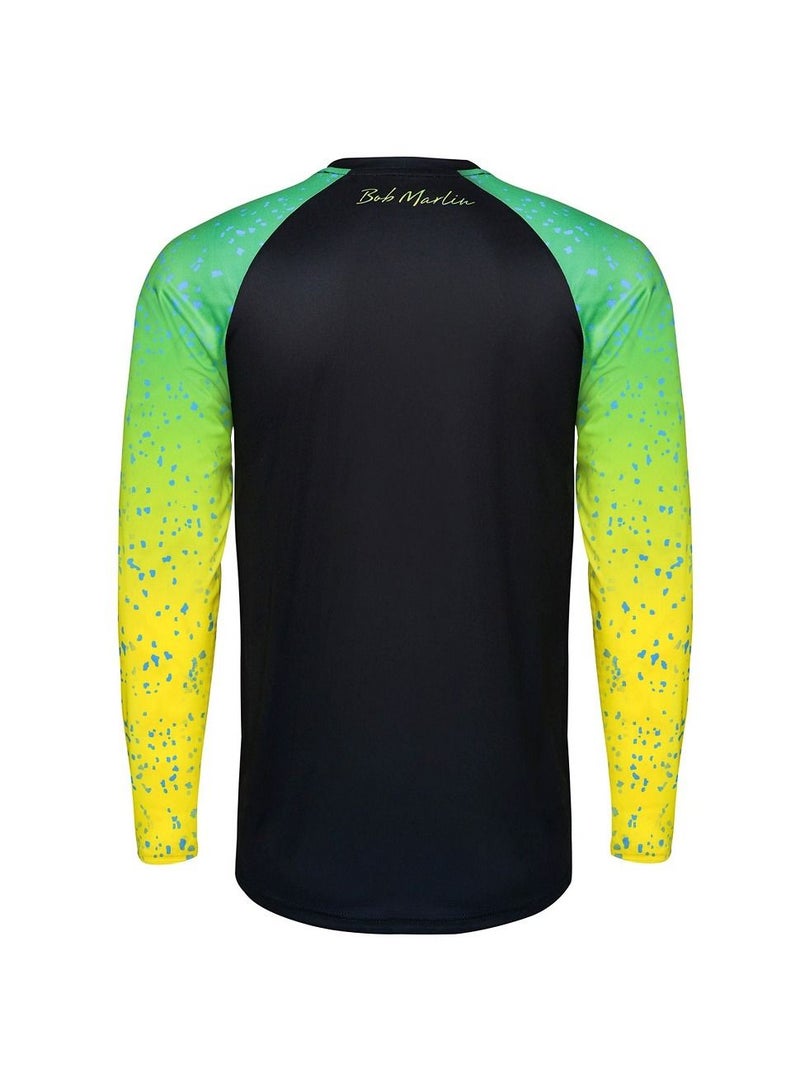 BOB MARLIN Marlin Performance Shirt Bob Mahi Black-Small - Image 2