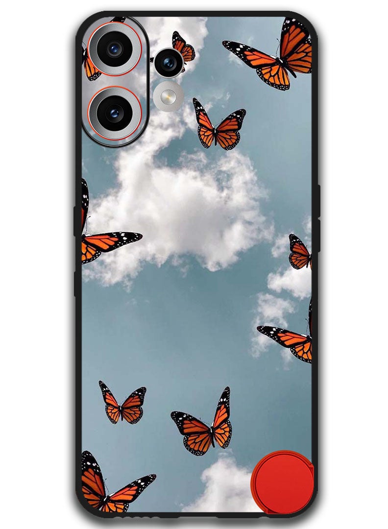 Theodor Case Compatible with Nothing CMF Phone 2 Pro 6.77 Inch Protection Shockproof Bumper Cover Butterfies - Image 1