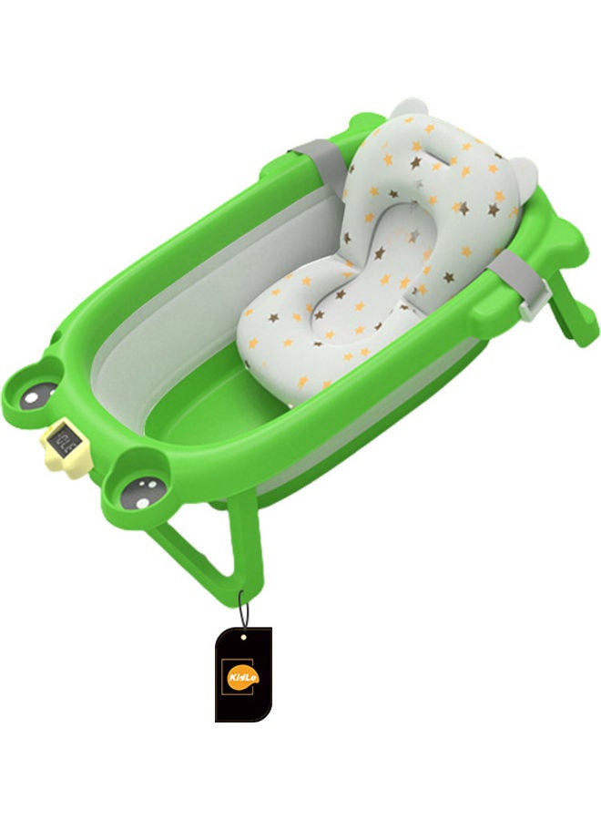 Kidle Baby Folding Bathtub With Bath Bed And Thermometer - Image 1