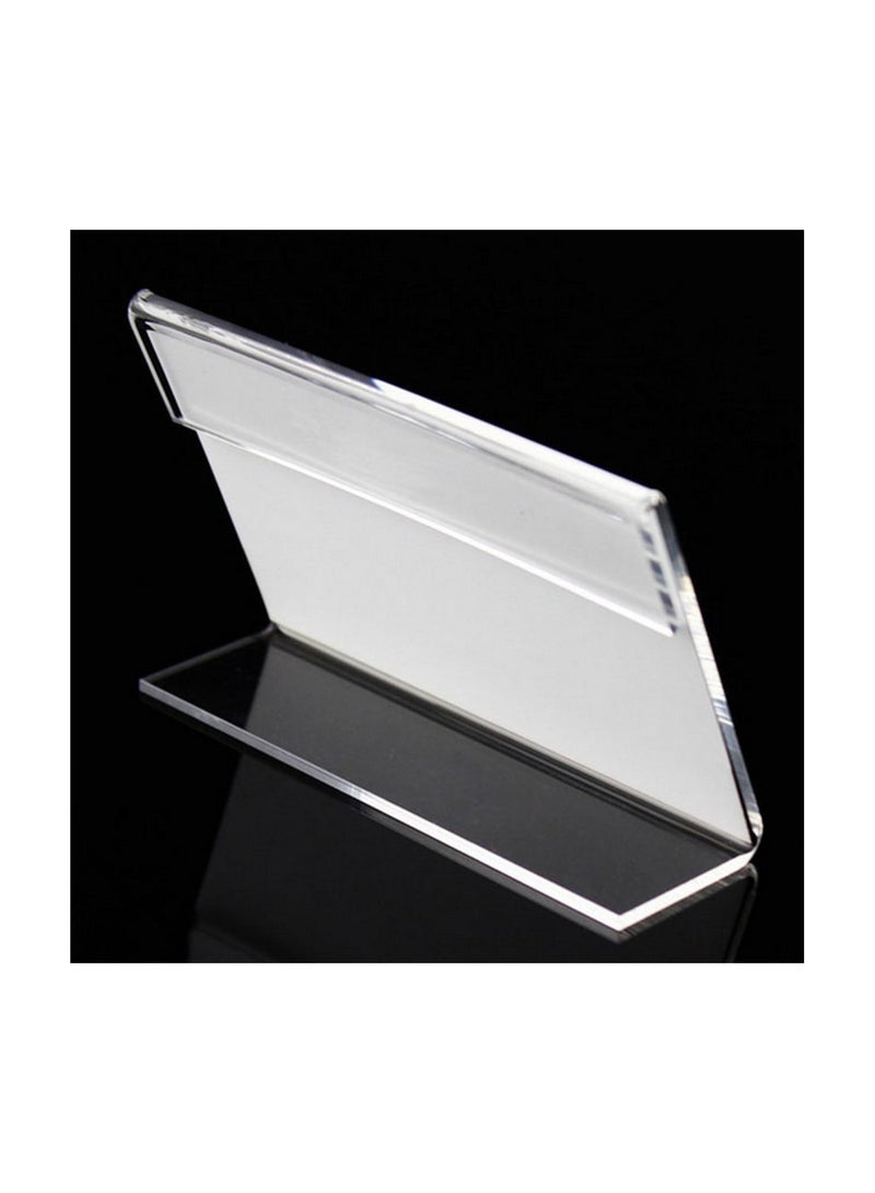 GGOOT 20Pcs 9cmx6cm Acrylic Sign Display Label Price Name Card Tag Holder Stands  - Image 5