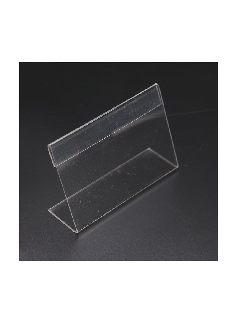 GGOOT 20Pcs 9cmx6cm Acrylic Sign Display Label Price Name Card Tag Holder Stands  - Image 3