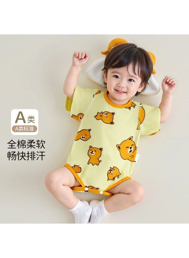 Bornbay class A Cotton Baby Bodysuit Thin Summer Short Sleeve Infant Romper Boys' Onesie - Image 3