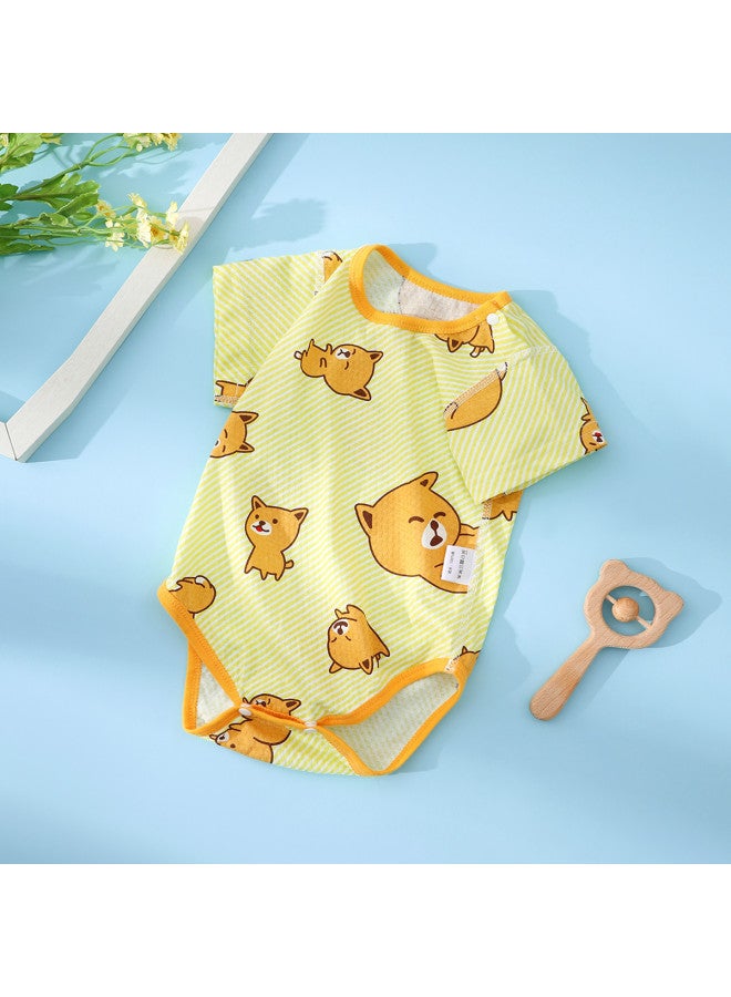 Bornbay class A Cotton Baby Bodysuit Thin Summer Short Sleeve Infant Romper Boys' Onesie - Image 4