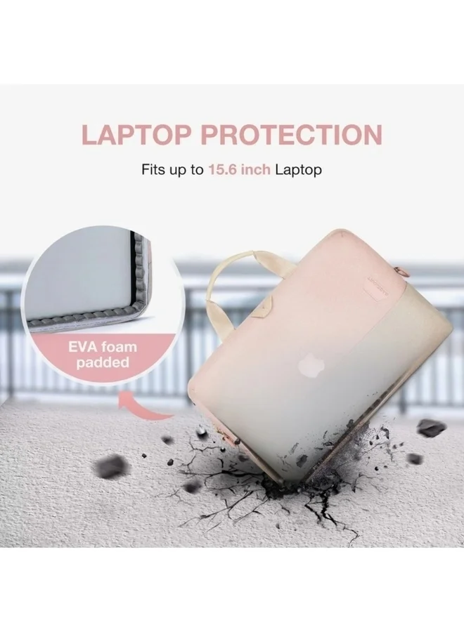 BAGSMART BAGSMART Light Pink 15.6 Inch Laptop Case Slim Computer Bag