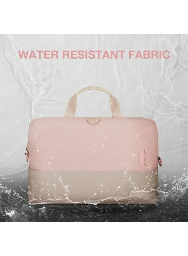 BAGSMART BAGSMART Light Pink 15.6 Inch Laptop Case Slim Computer Bag