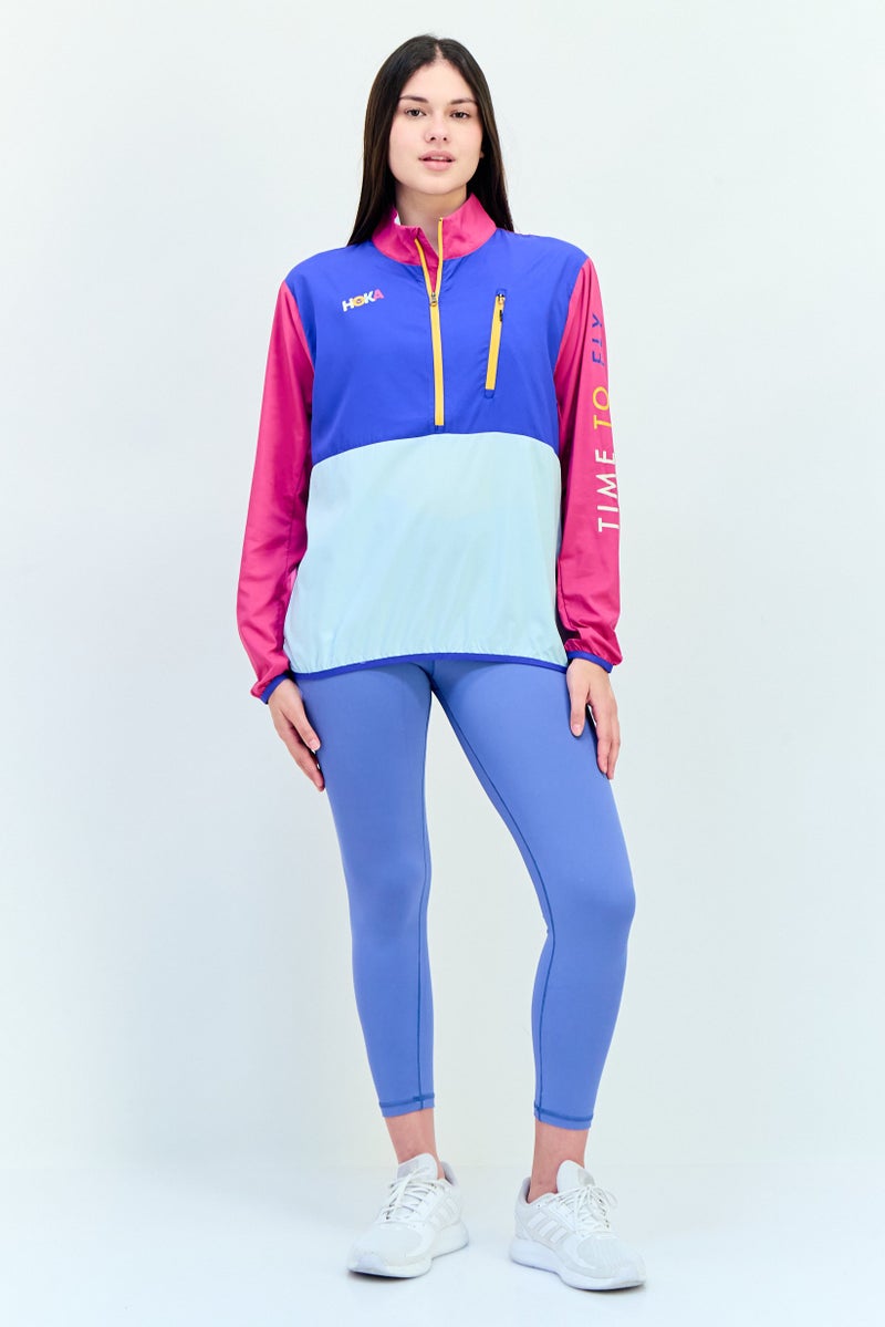 Hoka Women Sportswear Fit Long Sleeves Running Jacket, Multicolor  - Image 2