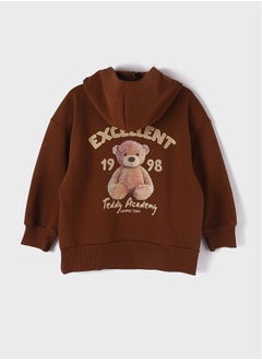 LC WAIKIKI Hooded Printed Long Sleeve Girl Sweatshirt  - Image 2