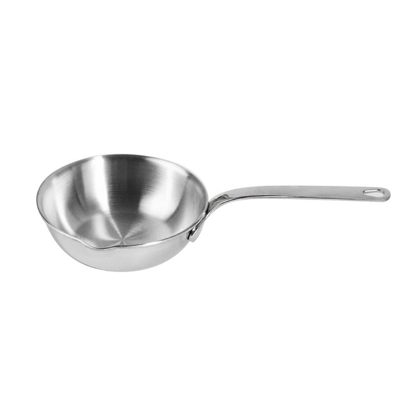 IMEEA 51Inch Mini Egg Pan Omelet Pan SUS304 Stainless Steel Mini Sauce Pan Frying Pan with Spout