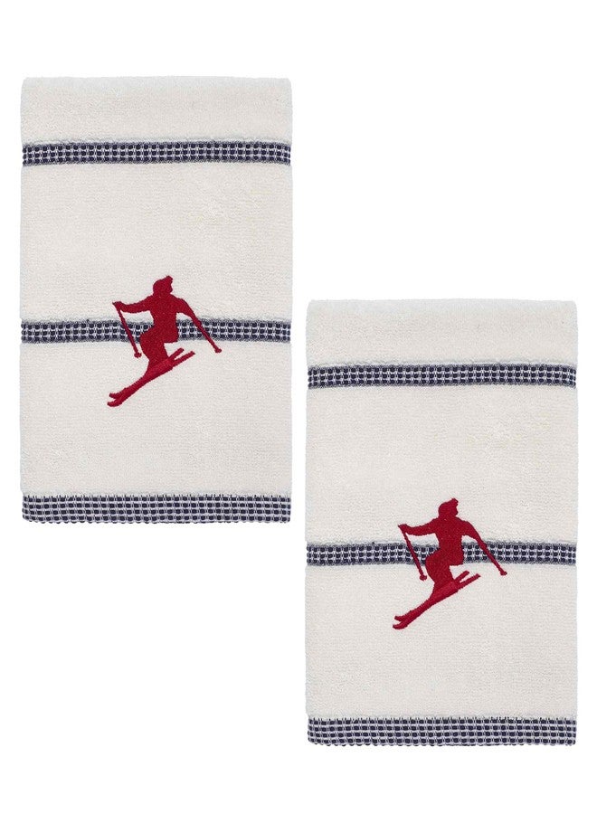 IZOD - Hand Towels, Soft & Absorbent Bathroom Essentials, Holiday Home Decor, Dorm Room Essentials (Alpine Collection, 2-Pack) - Image 1