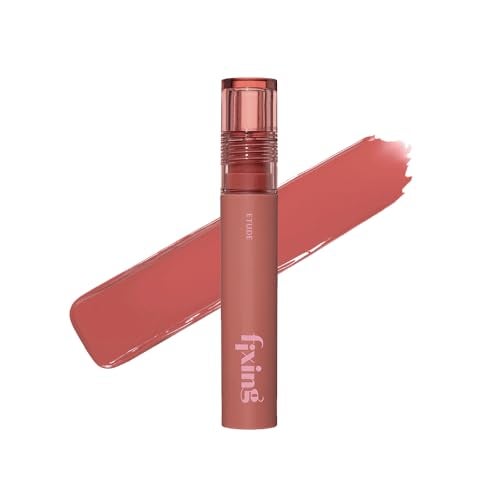 ETUDE Fixing Tint #12 Salmon Brick (4g) | Long Lasting High Pigmented Liquid Lipstick | Waterproof Lightweight Matte Finish Lip Stain | Full Coverage | Korean Makeup, Kbeauty - Image 1