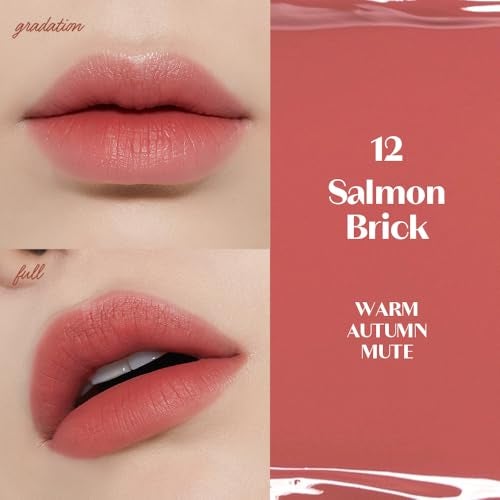ETUDE Fixing Tint #12 Salmon Brick (4g) | Long Lasting High Pigmented Liquid Lipstick | Waterproof Lightweight Matte Finish Lip Stain | Full Coverage | Korean Makeup, Kbeauty - Image 3