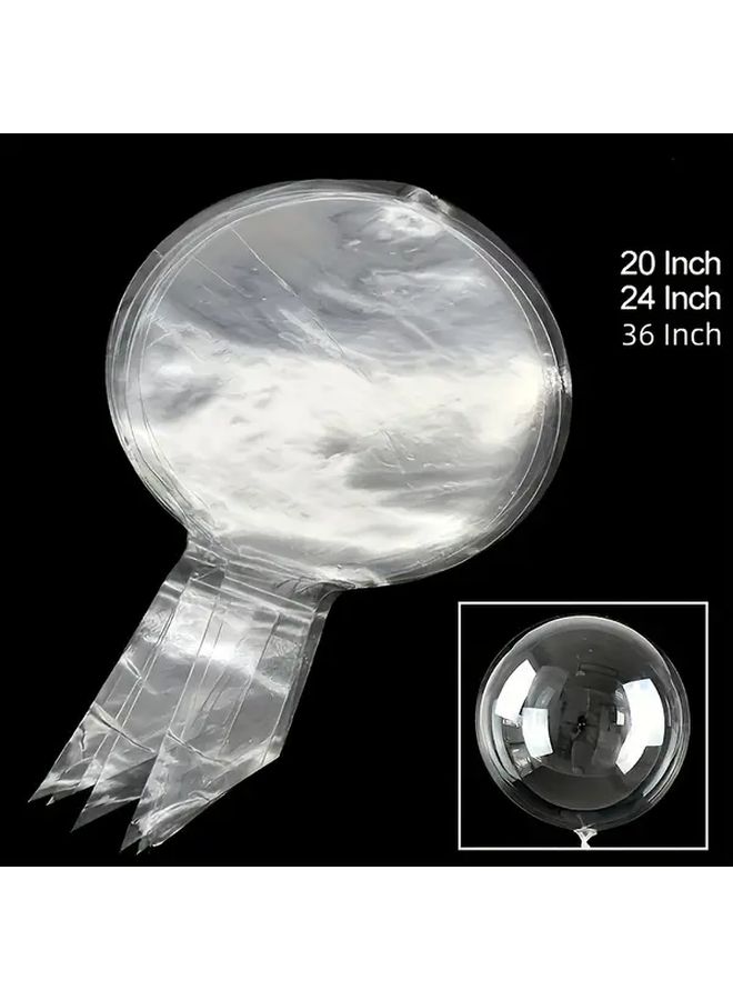 24 Inch 10Pcs Transparent Bobo Balloons For Wedding Birthday Party Decorations - Image 1