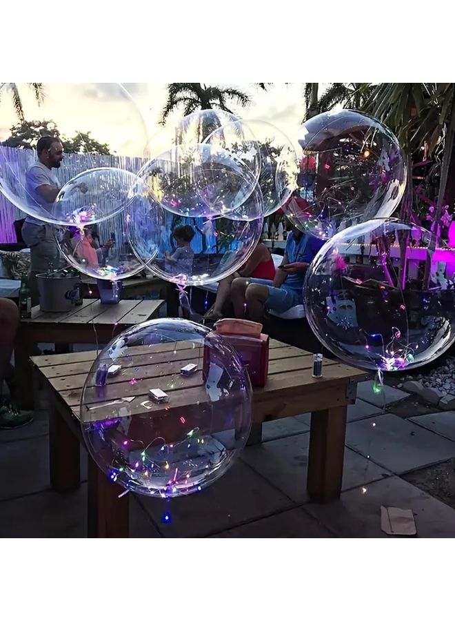 24 Inch 10Pcs Transparent Bobo Balloons For Wedding Birthday Party Decorations - Image 4