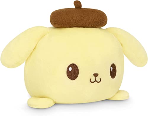 TeeTurtle Reversible Sanrio Pompompurin Plushie 4Inch TwoSided Flip Plush Toy with Embroidered Details Cute Mini Collectible Plush for Kids Teens and Adults - Image 1