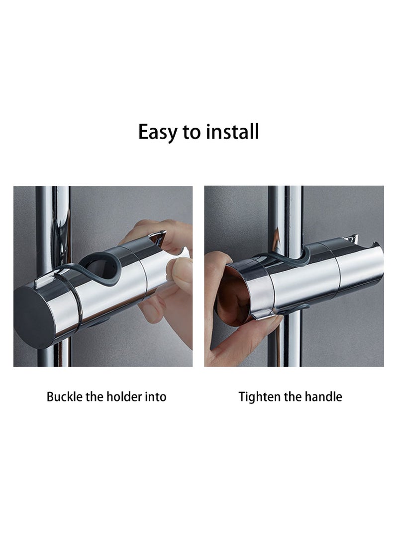 360 degree rotation: The bracket supports 360 degree rotation, so you can freely adjust the angle as needed. At the same time, you can adjust the diameter of the riser to make your shower more convenient.  - Image 2