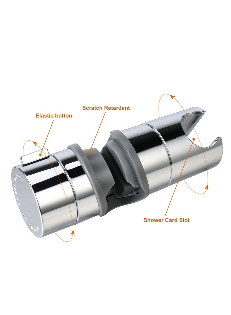 360 degree rotation: The bracket supports 360 degree rotation, so you can freely adjust the angle as needed. At the same time, you can adjust the diameter of the riser to make your shower more convenient.  - Image 5
