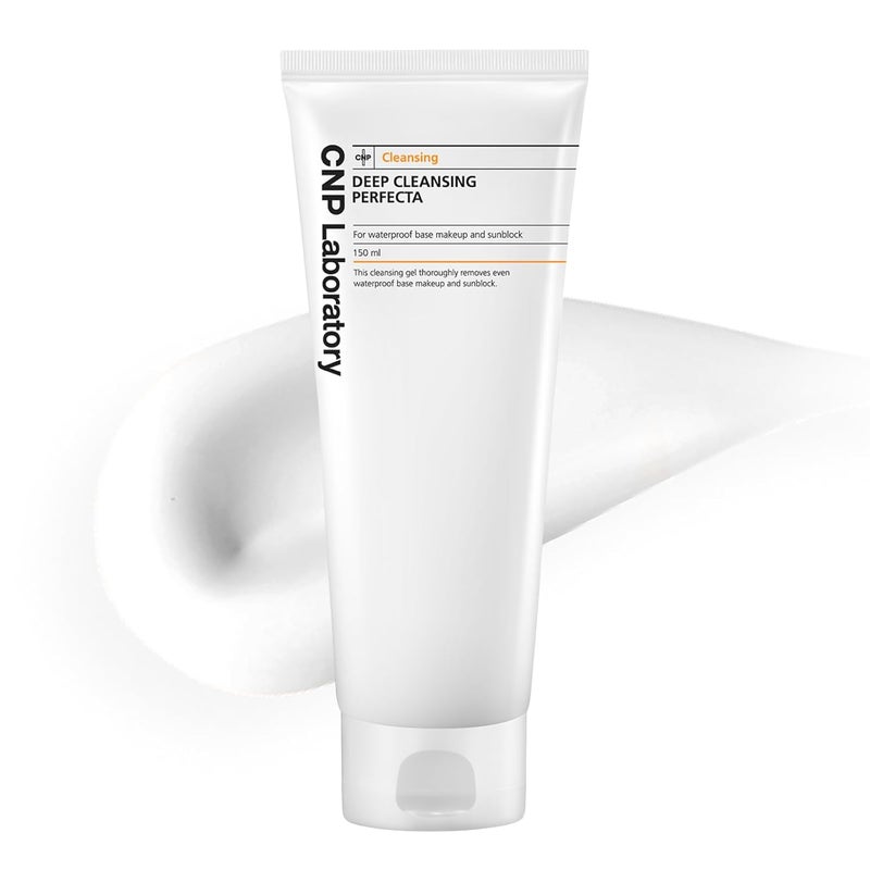 CNP Deep Cleansing Perfecta  Mineral OilFree Deep Cleanser for Waterproof Makeup Removal Suitable for All Skin Types Gifts for Women Korean Skin Care 507 fl oz