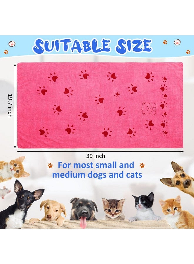 Moukeren 12 Pcs Dog Drying Towel Bulk 20'' x 39'' Microfiber Dog Bath Grooming Towels Absorbent Soft Quick Drying Cat Bathing Supplies for Small Medium Puppy Cat - Image 2