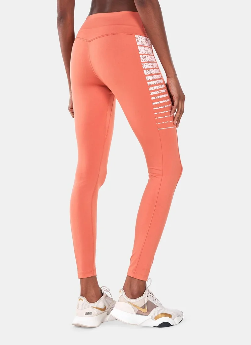 Nike Women's One Dri-FIT MR IC Colourblocked Leggings