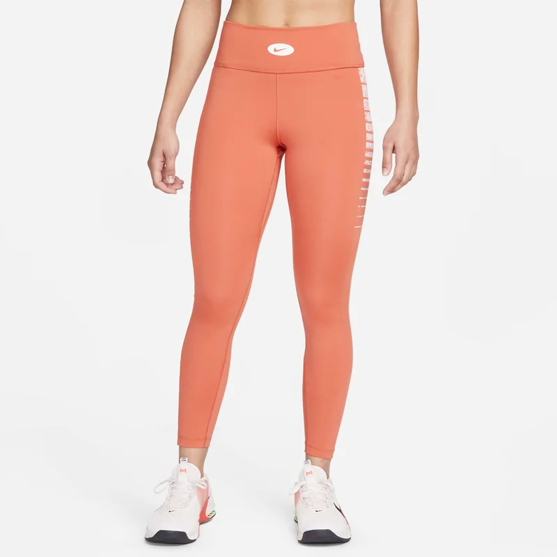 Nike Women's One Dri-FIT MR IC Colourblocked Leggings