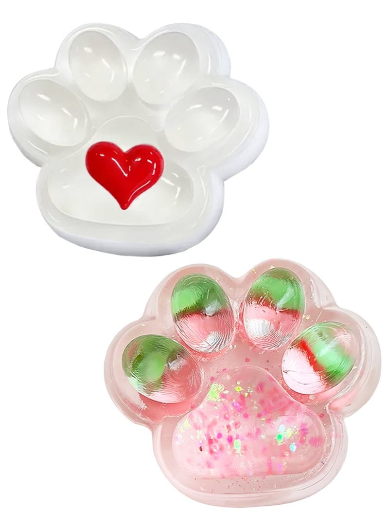 ايكانبو قطعتان من لعبة تابا الإسفنجية، مخلب قطة، إسفنجية ناعمة ولزجة للغاية، أشكال مختلفة من مخلب تابا الإسفنجي، هدية مفاجئة للأطفال والكبار - Image 1