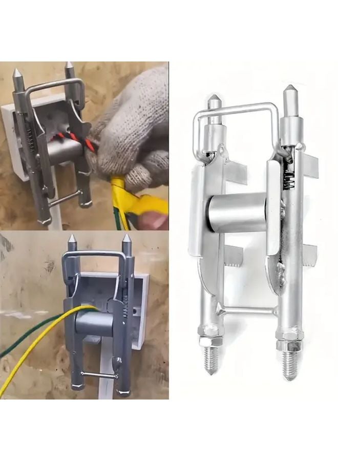 Silvery Cable Management System Metal Wire Pullers Roller Tube Electrician Tool - Image 2