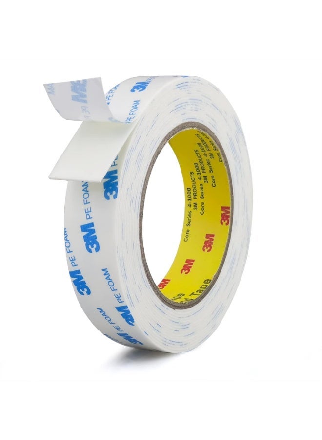 3M Double Sided Tape 2.5cm*3meter, Mounting Tape Heavy Duty, Removeable PE Foam Tape Strips, Strong Adhesive Tape Waterproof Free Damage for Paint Wall Picture Hanging Poster - Image 2