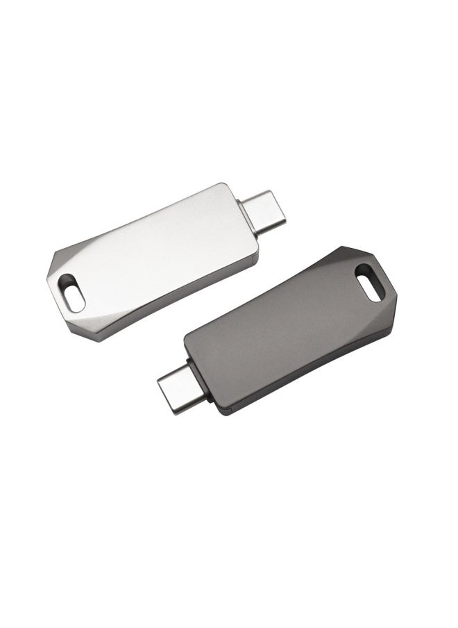 Mobile Phone Computer Dual-purpose Metal U Disk TYPE-C Interface High-speed 3.064GB Large-capacity USB Flash Drive Can Be Customized Pattern-Capacity:32GB