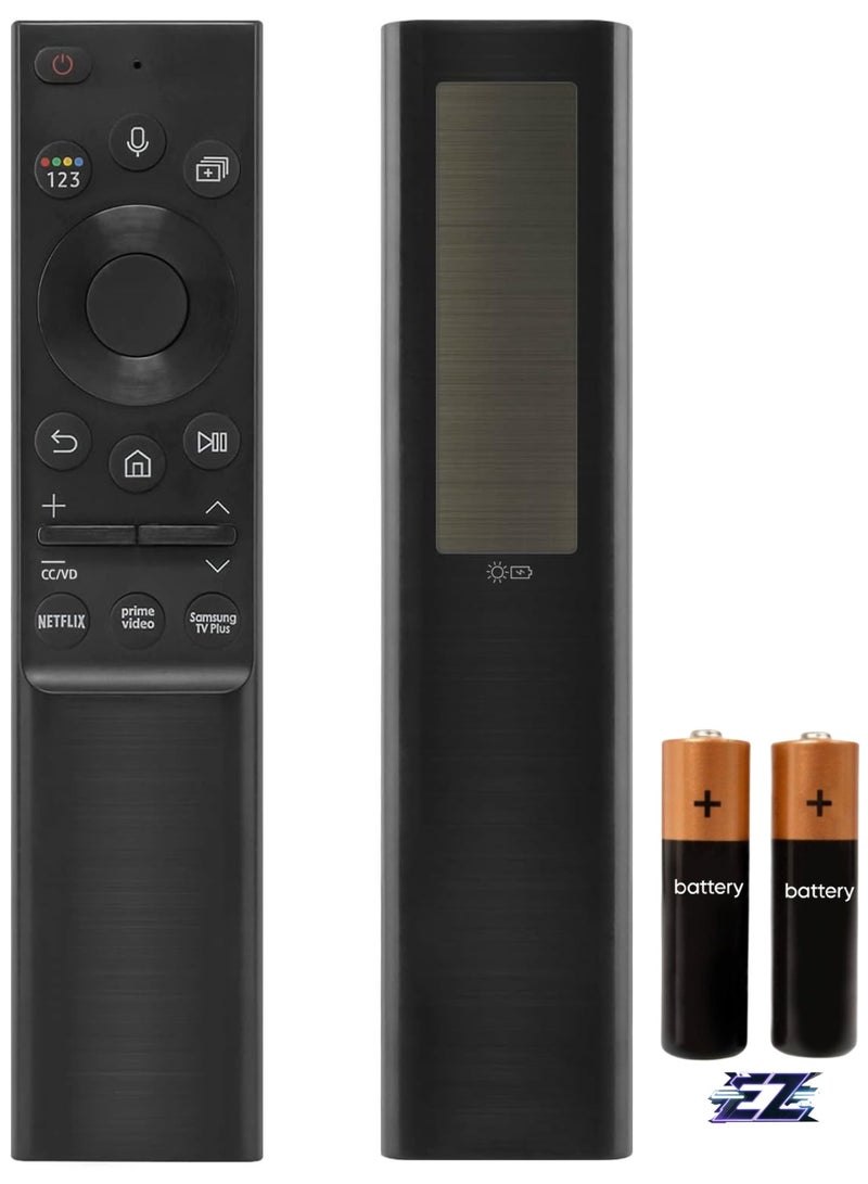 ELTRAZONE Solar Powered Remote Control BN59-01357 Compatible with Samsung Smart TVs, RMCSPA1EP1 Remote Control Compatible with Samsung 2021 Neo LED Smart 4K UHD TV with 3 Shortcut Buttons with battery - Image 1